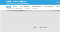 Desktop Screenshot of apmp.org.za